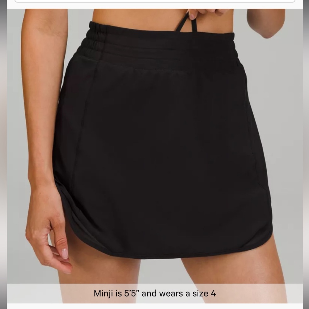 Lululemon Hotty Hot High-Rise Skirt Black